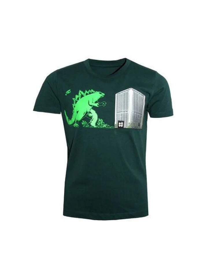 Kinder T-Shirt Rundhals Bio-Baumwolle "Kaiju BT (Kidz)" Grün von Fädd