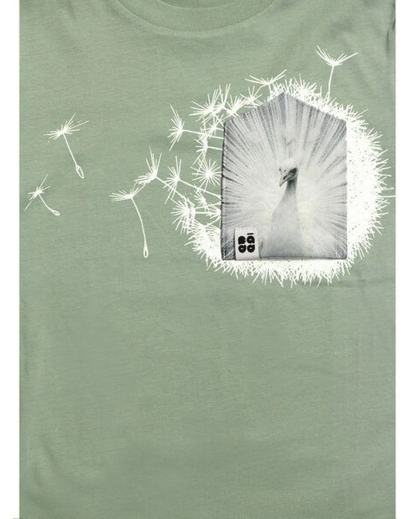 Kinder T-Shirt Rundhals Bio-Baumwolle "der weiße V (Kidz)" Grün Fädd – Ansicht 2