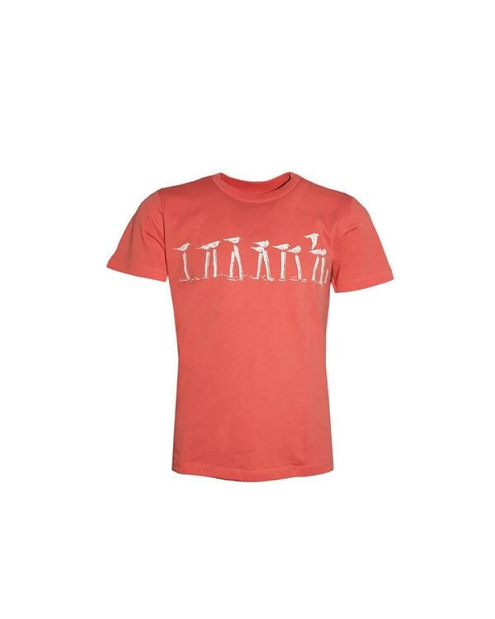 Kinder T-Shirt Rundhals Bio-Baumwolle "Vollpfosten (Kidz)" Orange Fädd