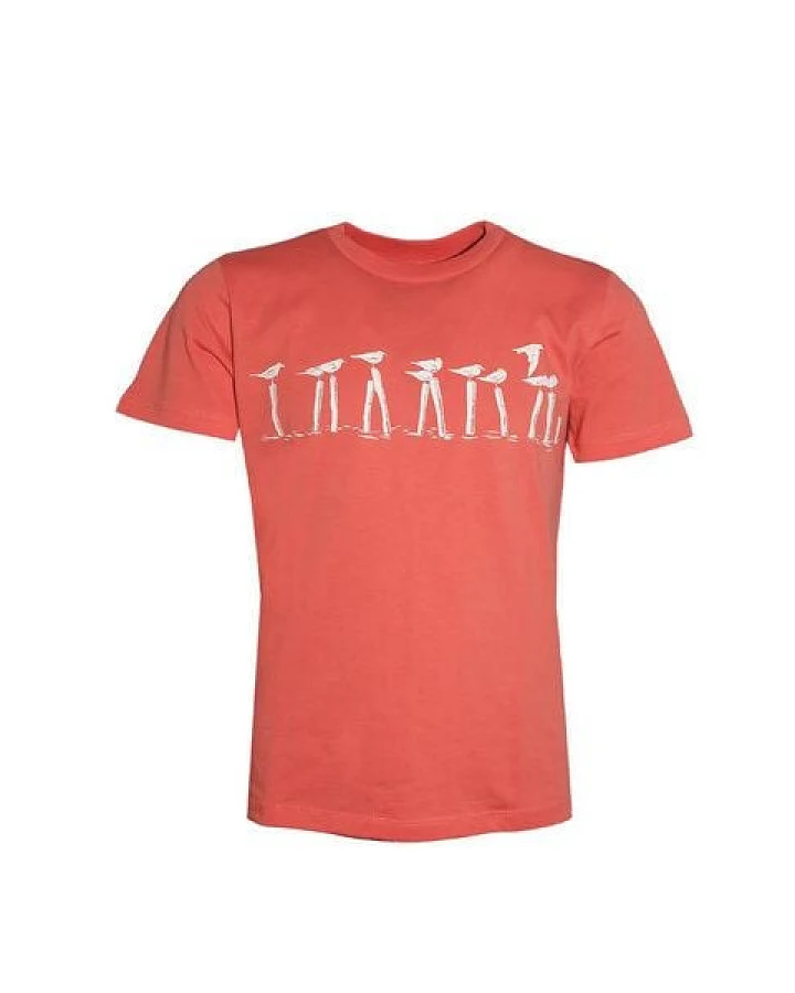 Kinder T-Shirt Rundhals Bio-Baumwolle "Vollpfosten (Kidz)" Orange Fädd