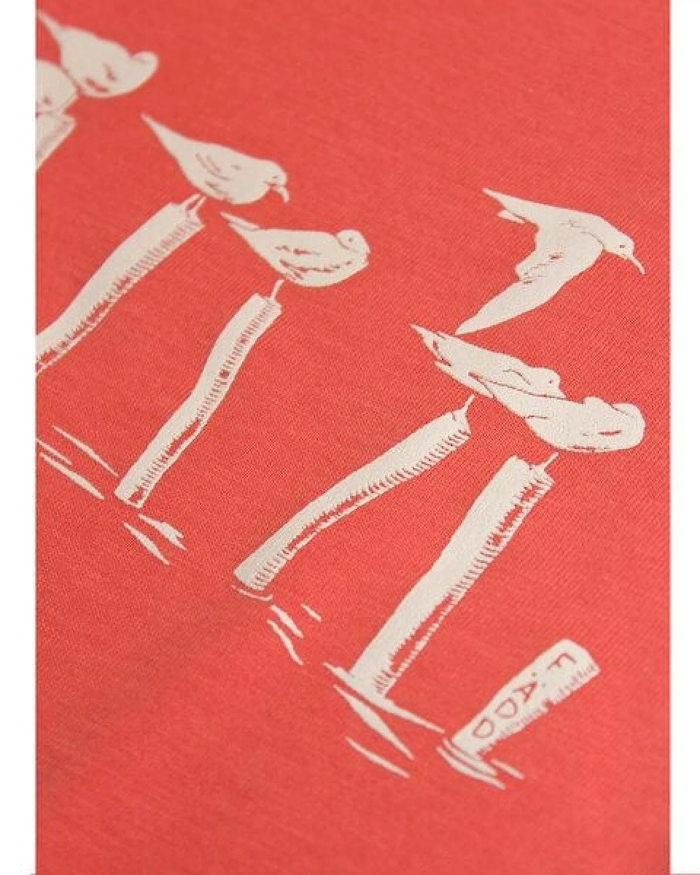 Kinder T-Shirt Rundhals Bio-Baumwolle "Vollpfosten (Kidz)" Orange Fädd – Ansicht 4