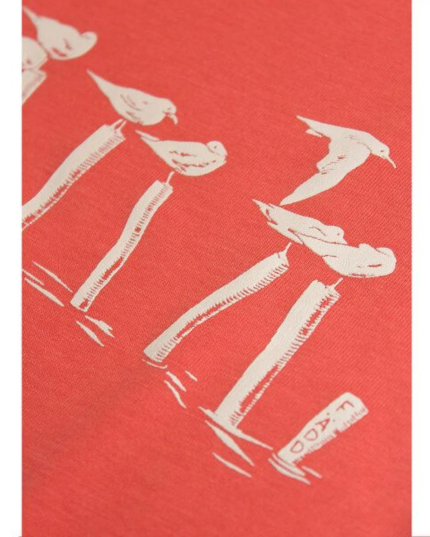 Kinder T-Shirt Rundhals Bio-Baumwolle "Vollpfosten (Kidz)" Orange Fädd – Ansicht 4