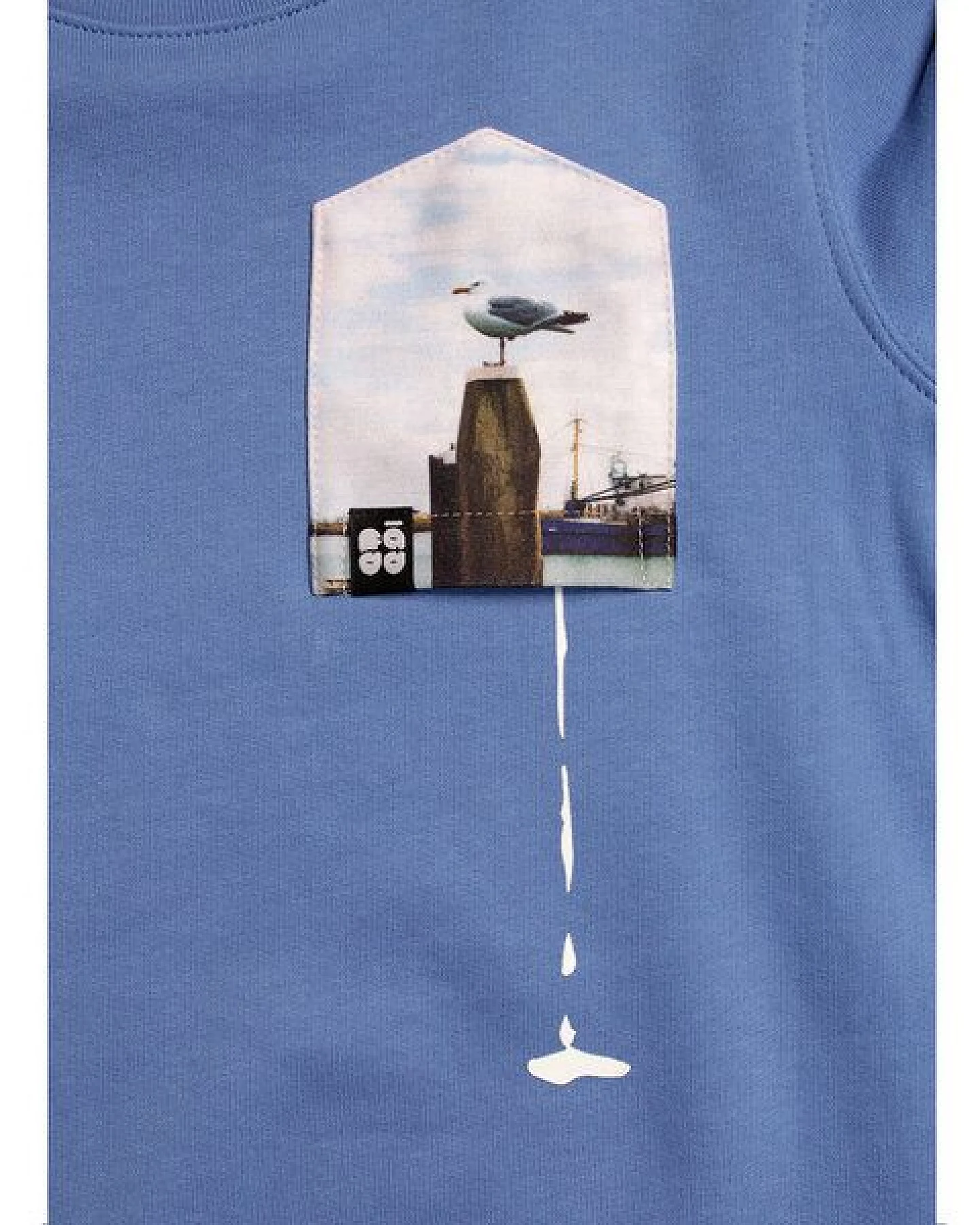 FÄDD Kinder T-Shirt Rundhals Bio-Baumwolle "Glücksschiss BT (Kidz)" Blau – Ansicht 2