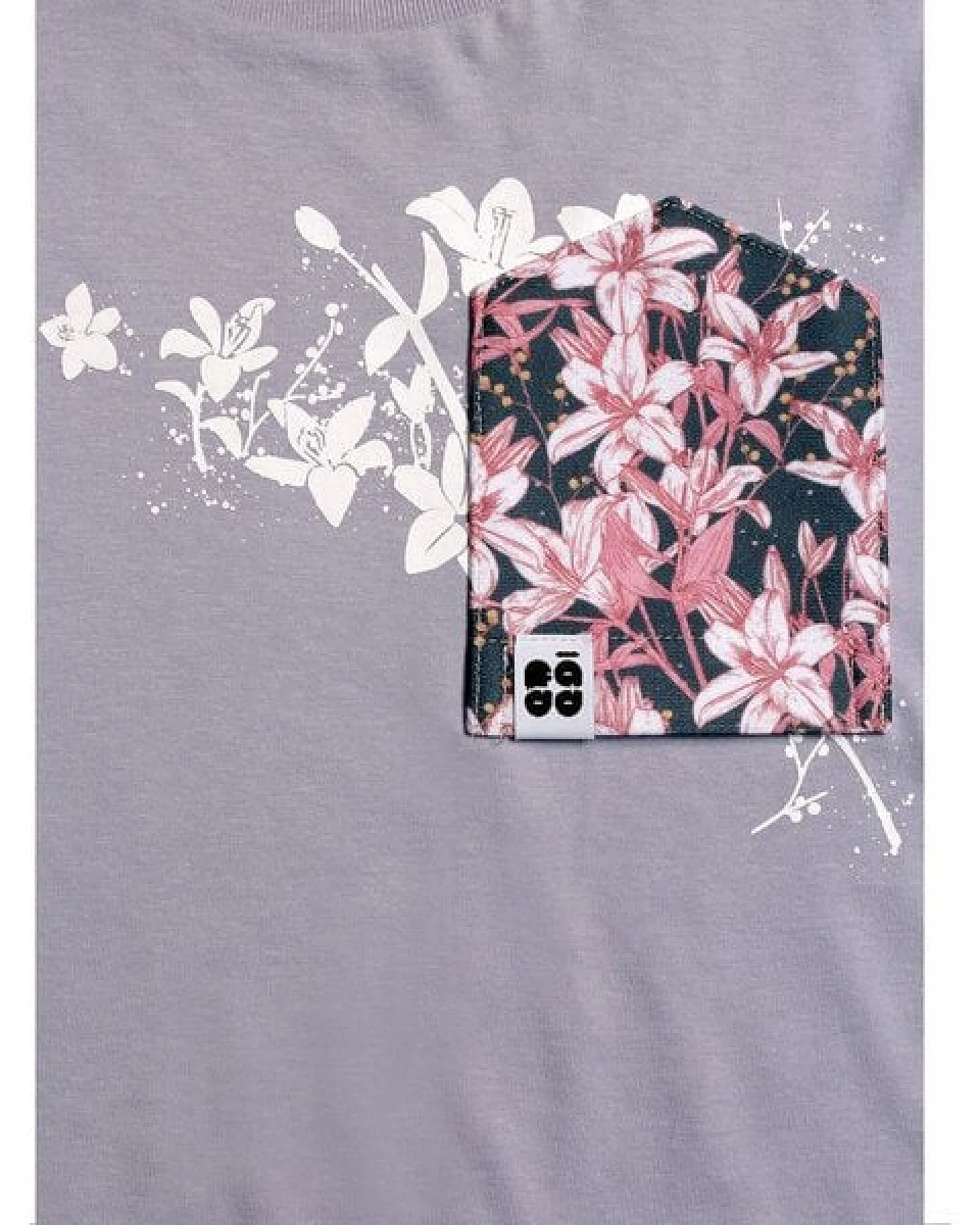 FÄDD Kinder T-Shirt Rundhals Bio-Baumwolle "Wahrscheinlich Jasmin BT " Lila – Ansicht 3