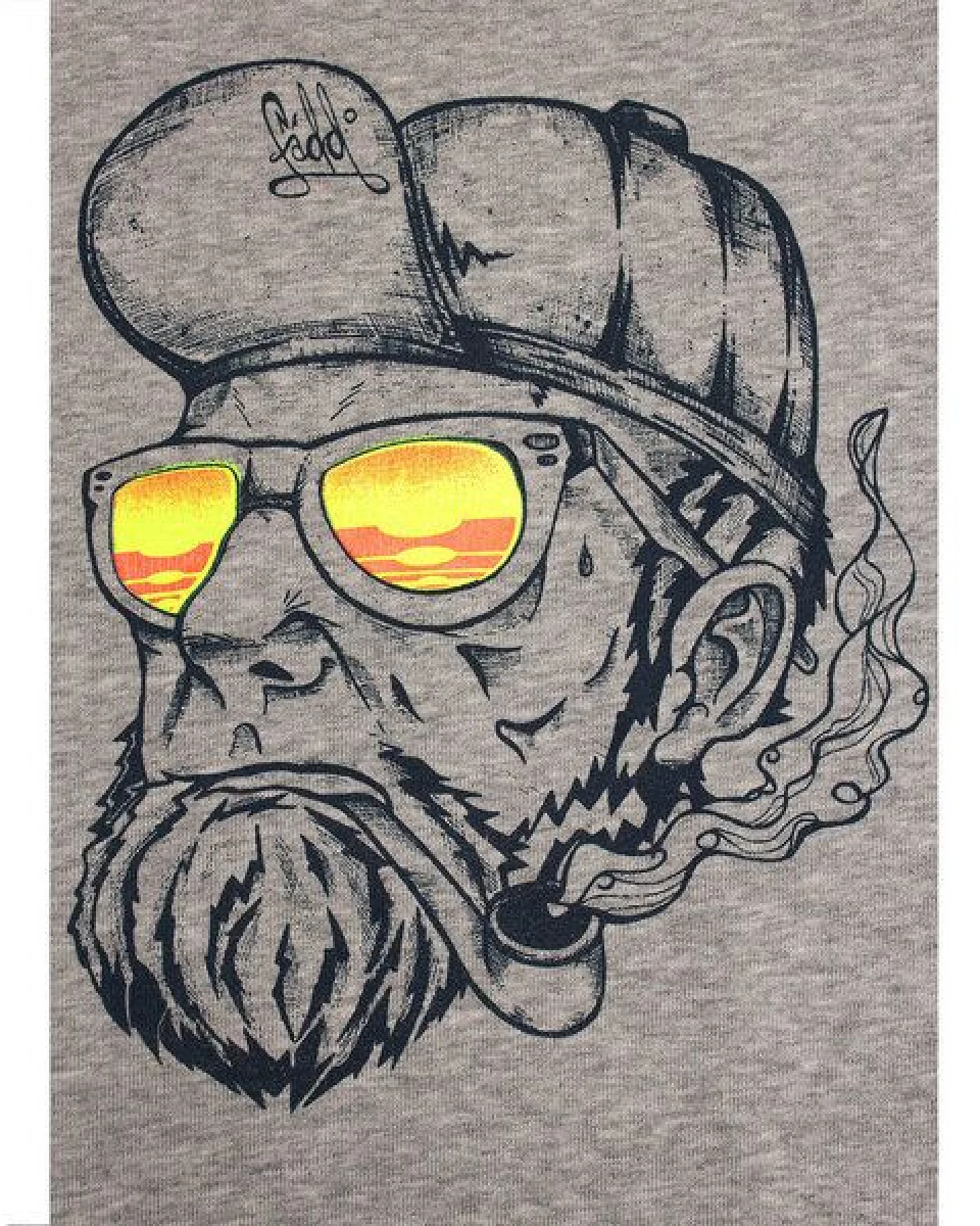 Kinder Sweatshirt Pullover Biobaumwolle "Hippster Hans" Grau von Fädd – Ansicht 2