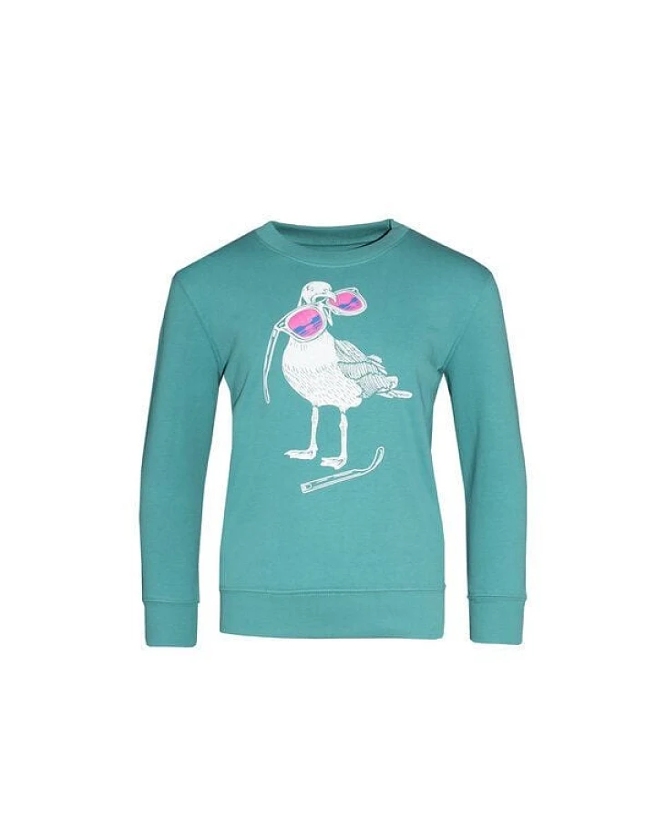 Kinder Sweatshirt Pullover Biobaumwolle "Hippster Haps" Grün von Fädd
