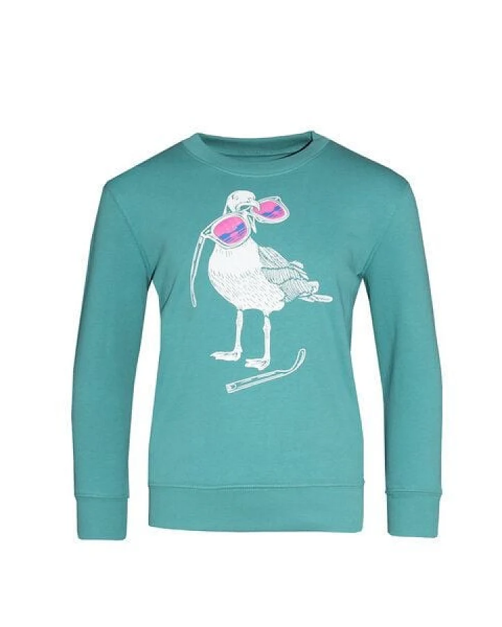 Kinder Sweatshirt Pullover Biobaumwolle "Hippster Haps" Grün von Fädd
