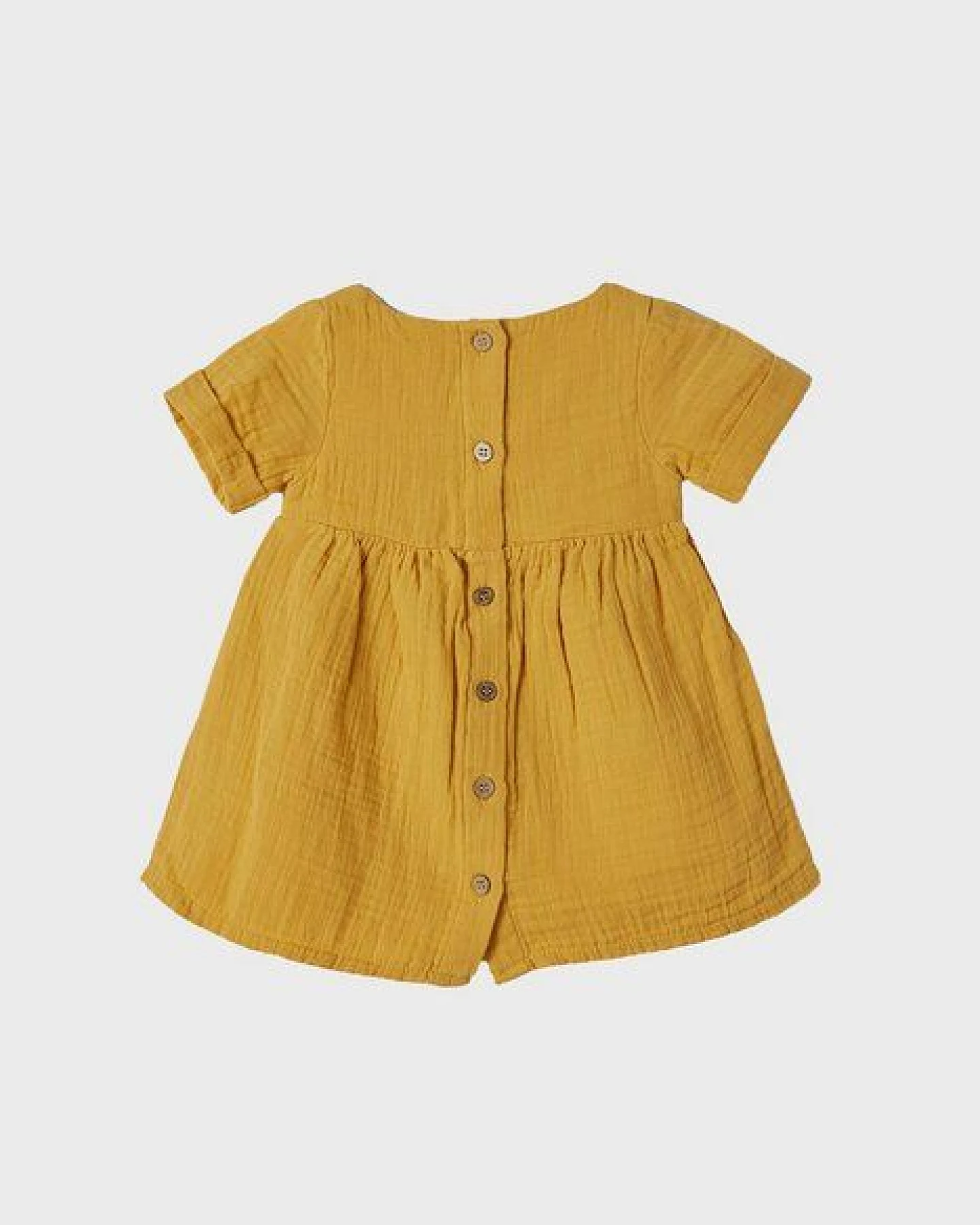 OrganicEra Kurzärmeliges Bio-Kleid – Ansicht 3