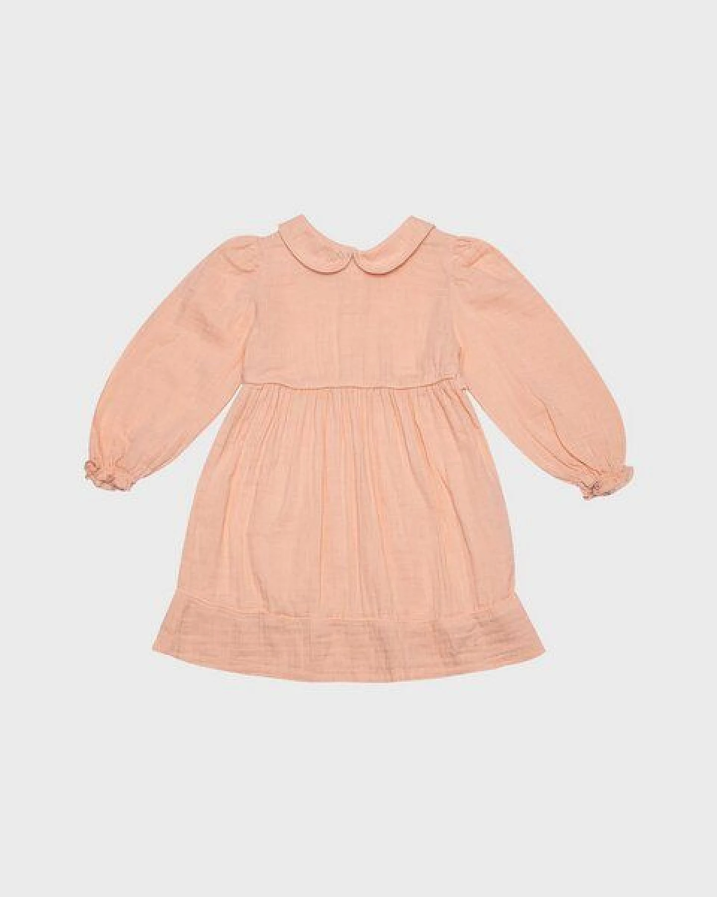 OrganicEra Peter-Pan-Kragen-Kleid aus Bio-Musselin – Ansicht 3