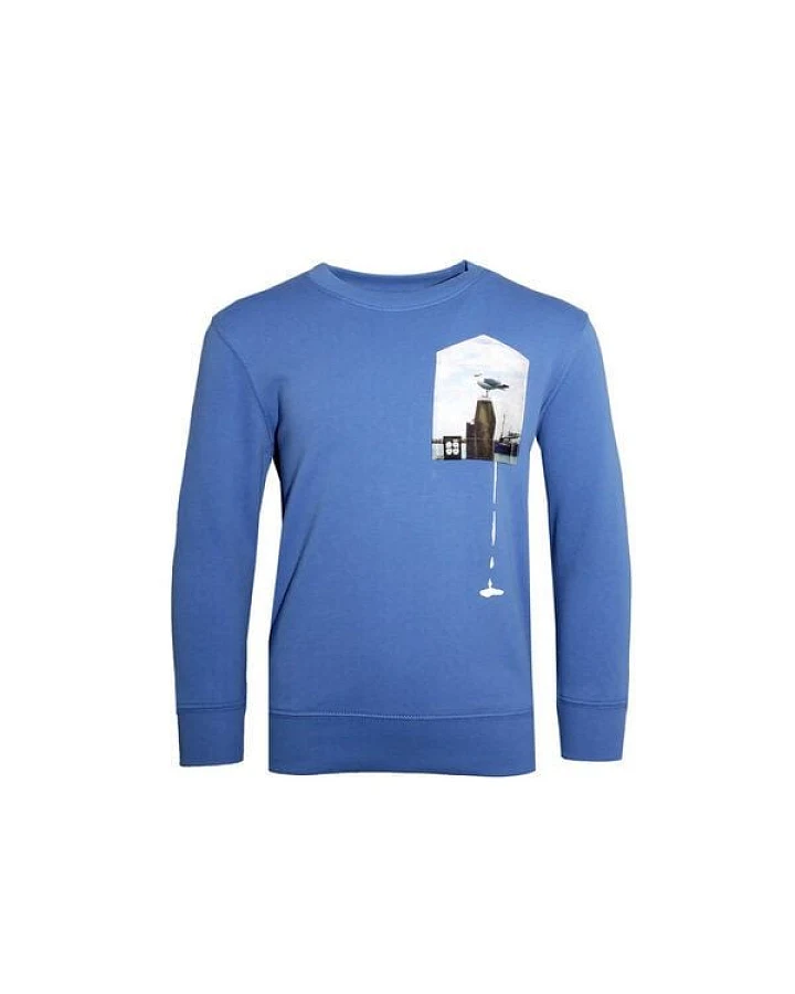 FÄDD Kinder Sweatshirt Pullover Biobaumwolle "Glücksschiss BT (Kidz)" Blau
