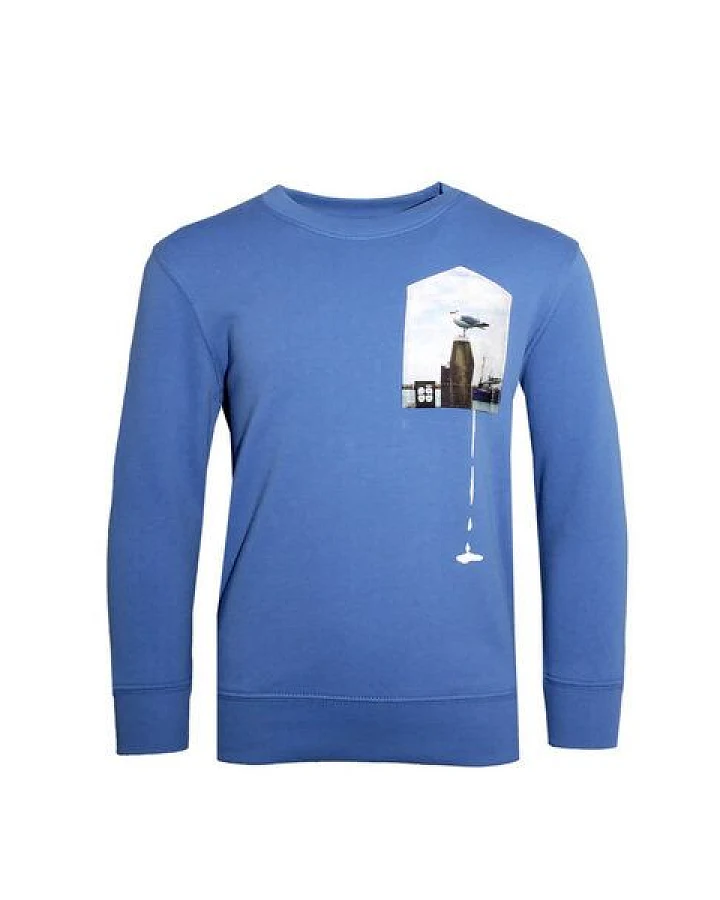 FÄDD Kinder Sweatshirt Pullover Biobaumwolle "Glücksschiss BT (Kidz)" Blau