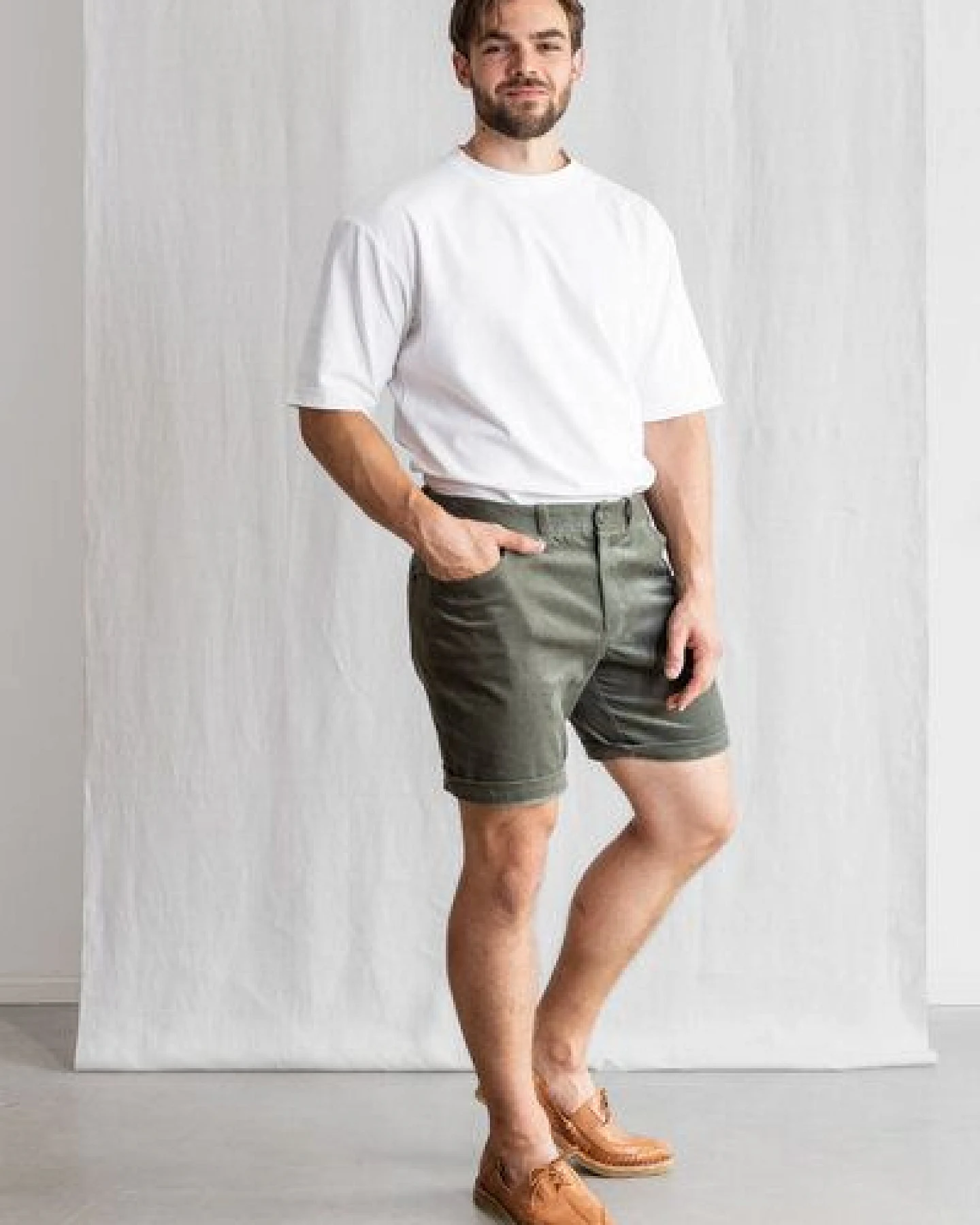 Jyoti - Fair Works Bio-Baumwollcord Shorts Gauri – Ansicht 2