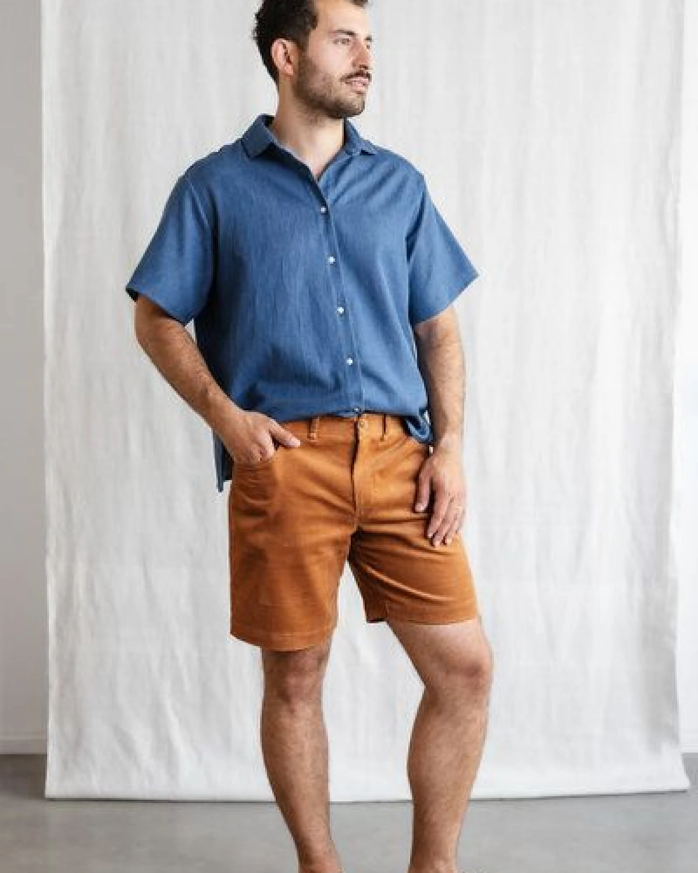 Jyoti - Fair Works Bio-Baumwollcord Shorts Gauri – Ansicht 2