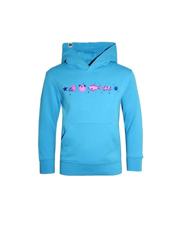 FÄDD Kinder Unisex Hoodie aus Bio-Baumwolle "Fischgedöns (Kidz)" Hellblau