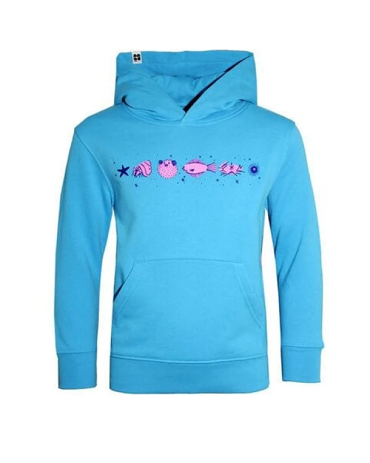 FÄDD Kinder Unisex Hoodie aus Bio-Baumwolle "Fischgedöns (Kidz)" Hellblau