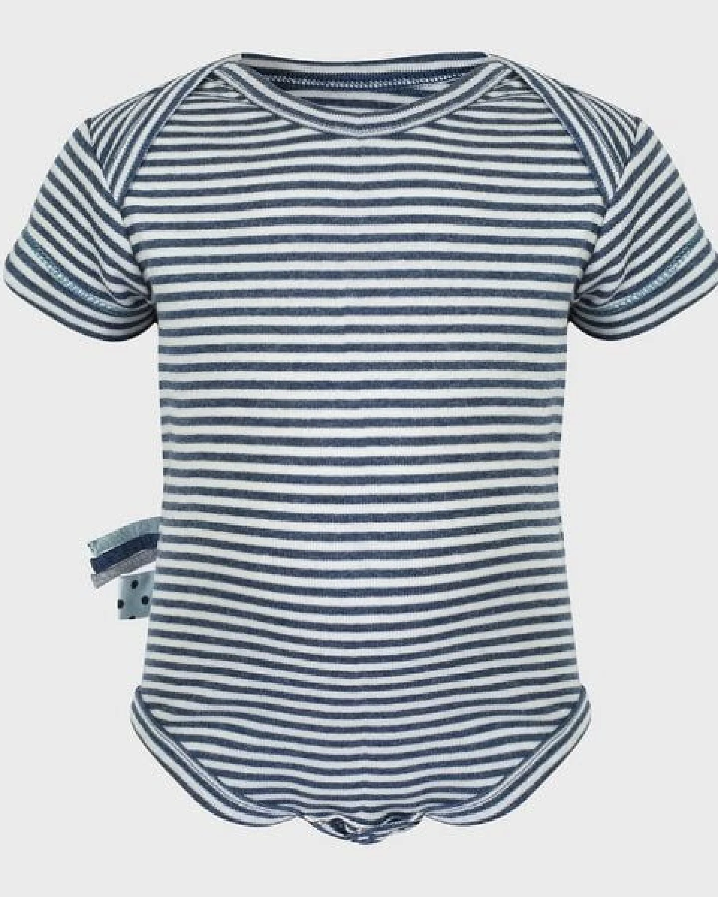 Baby S/S Kurzarm Bodysuit Gestreift 'OrganicEra' aus Bio-Baumwolle – Ansicht 4