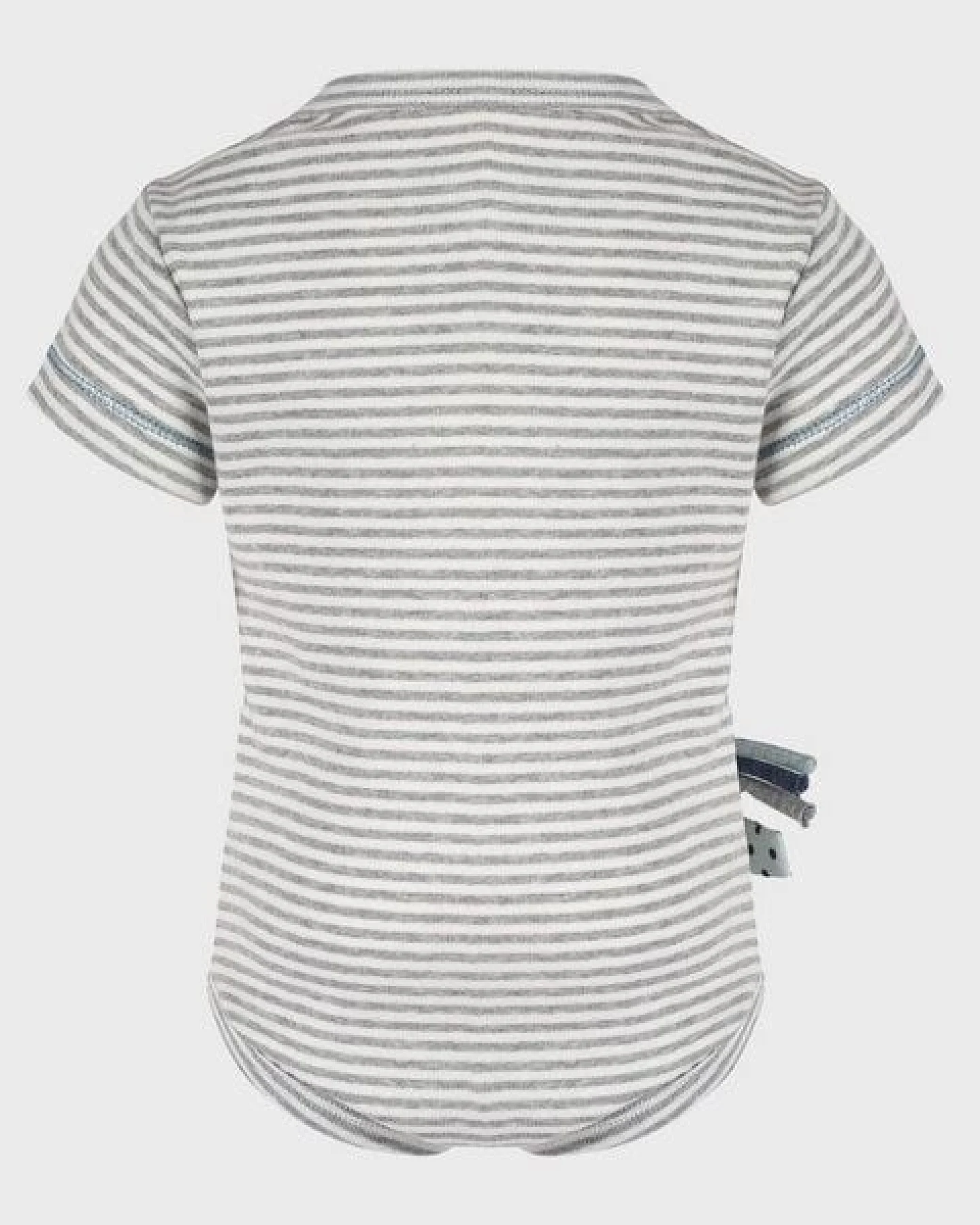 Baby S/S Kurzarm Bodysuit Gestreift 'OrganicEra' aus Bio-Baumwolle – Ansicht 3