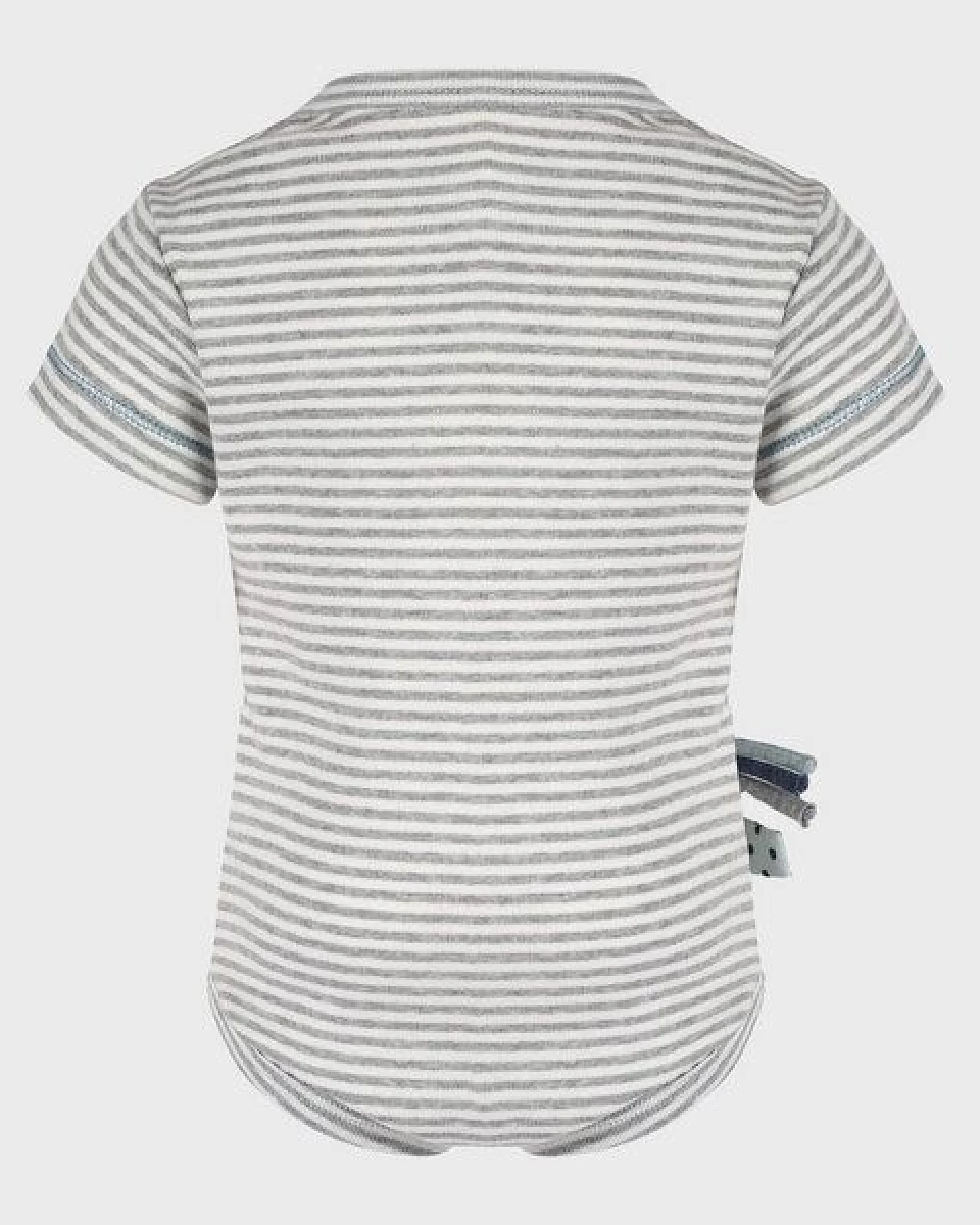 Baby S/S Kurzarm Bodysuit Gestreift 'OrganicEra' aus Bio-Baumwolle – Ansicht 3