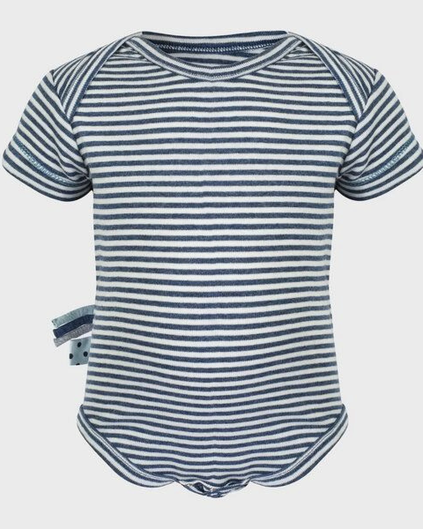 Baby S/S Kurzarm Bodysuit Gestreift 'OrganicEra' aus Bio-Baumwolle – Ansicht 4