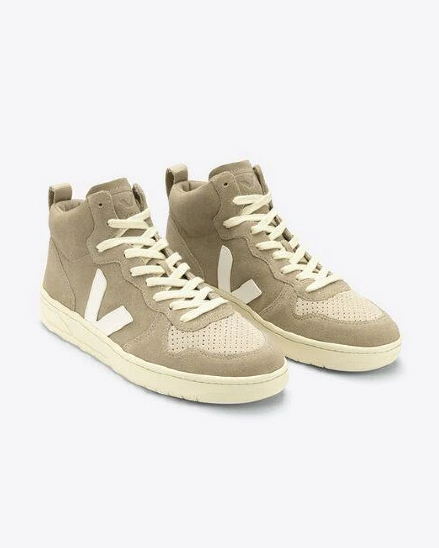 Veja Hight-Top Herren Sneaker V-15 SUEDE DUNE PIERRE – Ansicht 3