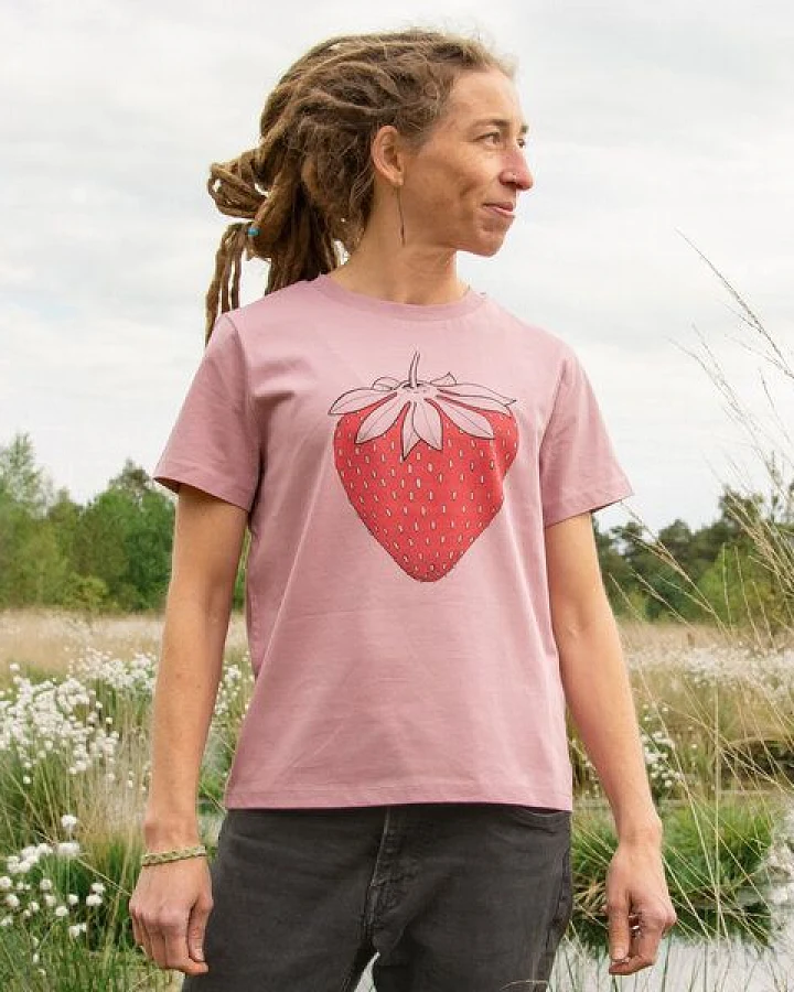 Cmig Damen T-Shirt Erdbeere in lilac dream