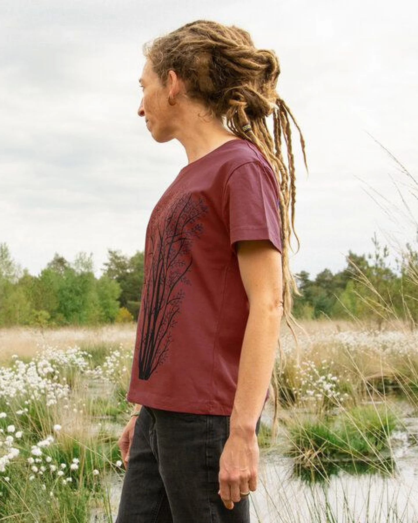 Cmig Damen T-Shirt Erle mit Elster – Ansicht 3