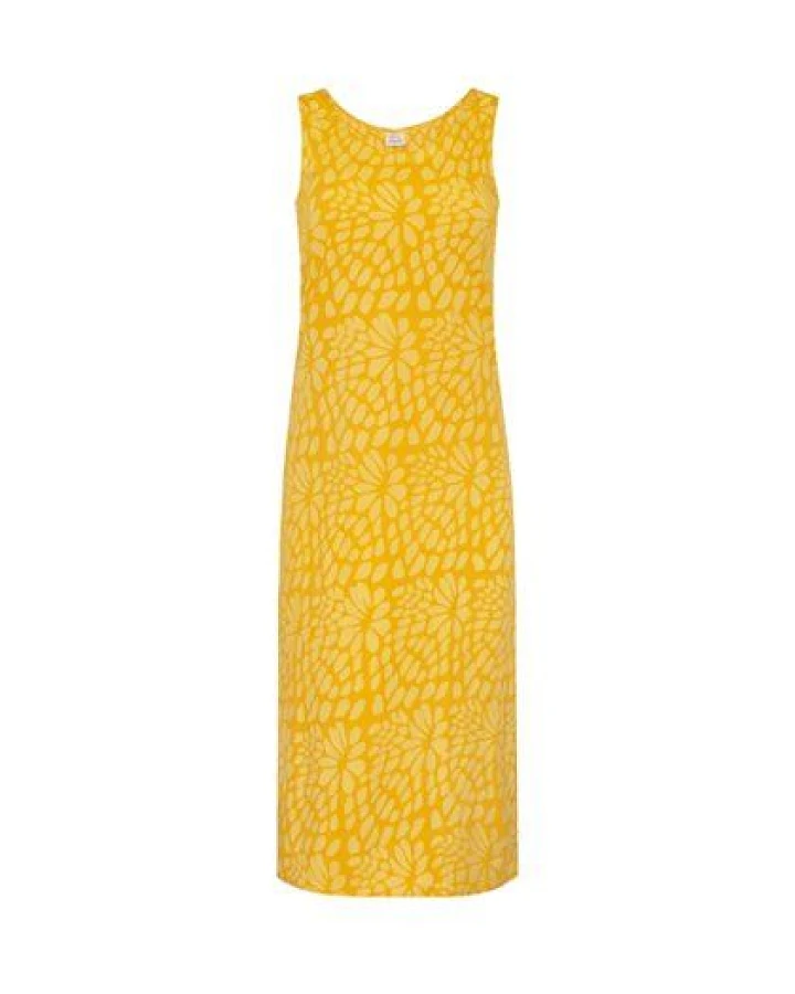Global Mamas Bio Jersey Kleid -TANK - Floral Burst Gold