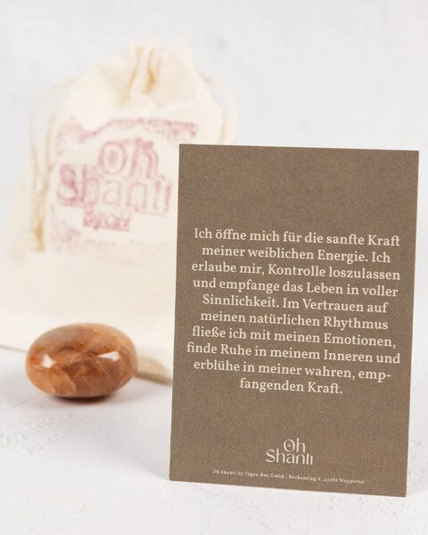 Oh Shanti Mondstein im Baumwollbeutel – Ansicht 3