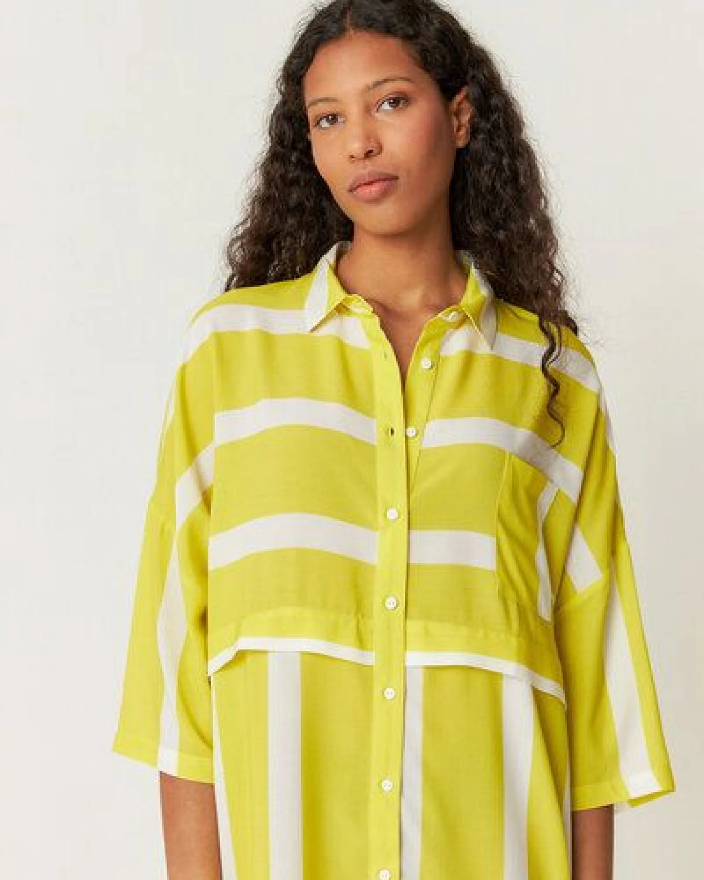 SKFK Hemdblusen-Kleid LISABE stripes – Ansicht 4