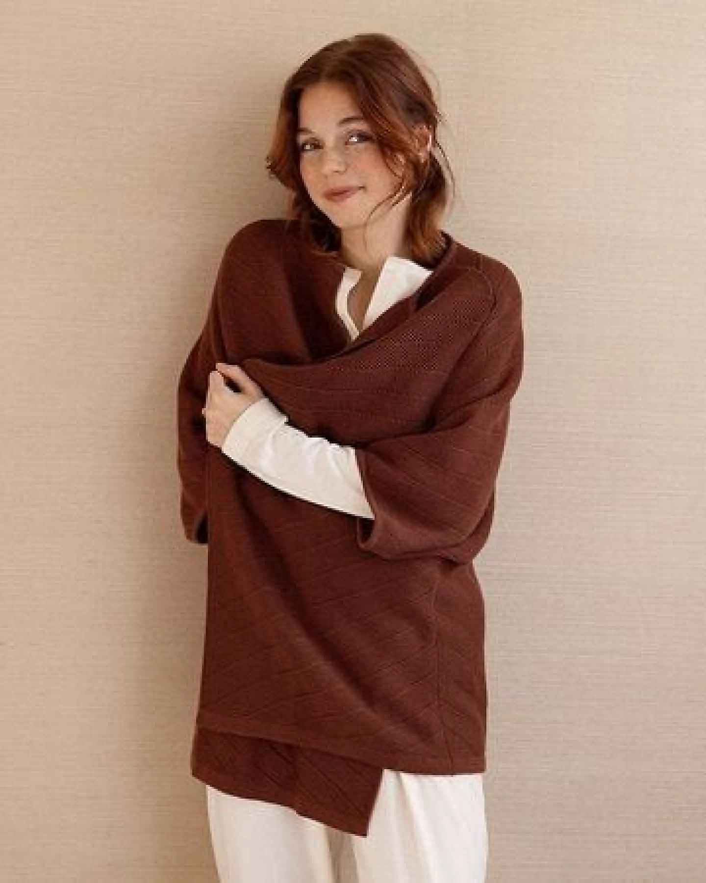 Kimono Jacke "Yumeko" aus Bio-Baumwolle gestrickt – Ansicht 4