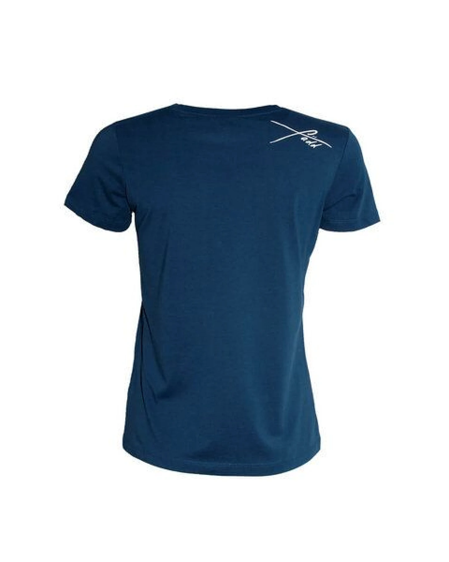 FÄDD Damen T-Shirt Rundhals aus Bio-Baumwolle "Buddlschüff BT" Blau – Ansicht 3