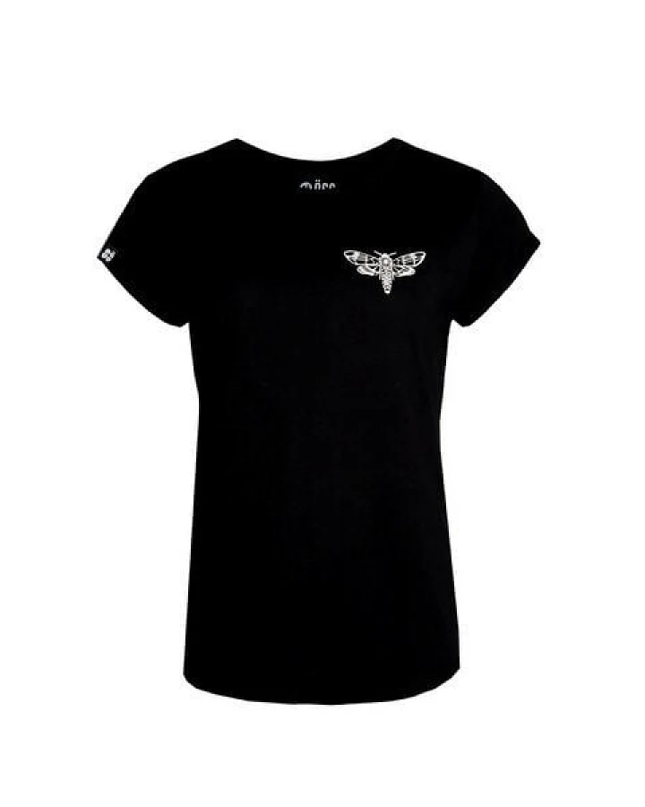 Damen T-Shirt Rundhals aus Bio-Baumwolle "Modde" Schwarz von Fädd