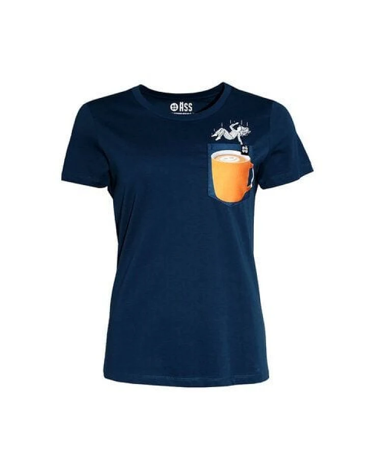Damen T-Shirt Rundhals aus Bio-Baumwolle "Ladde BT" Blau von Fädd