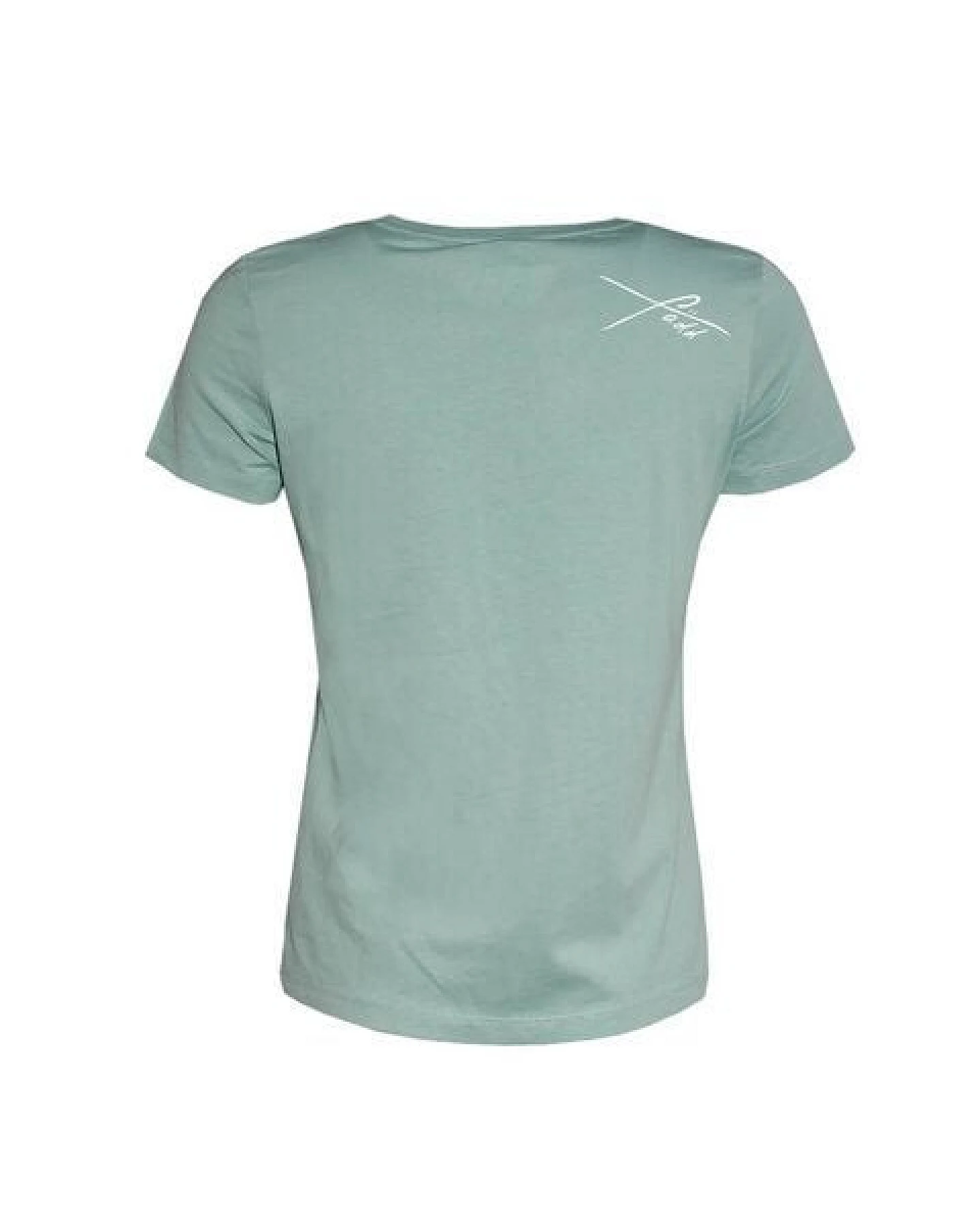 FÄDD Damen T-Shirt Rundhals aus Bio-Baumwolle "Weißwasser BT" Grün – Ansicht 3