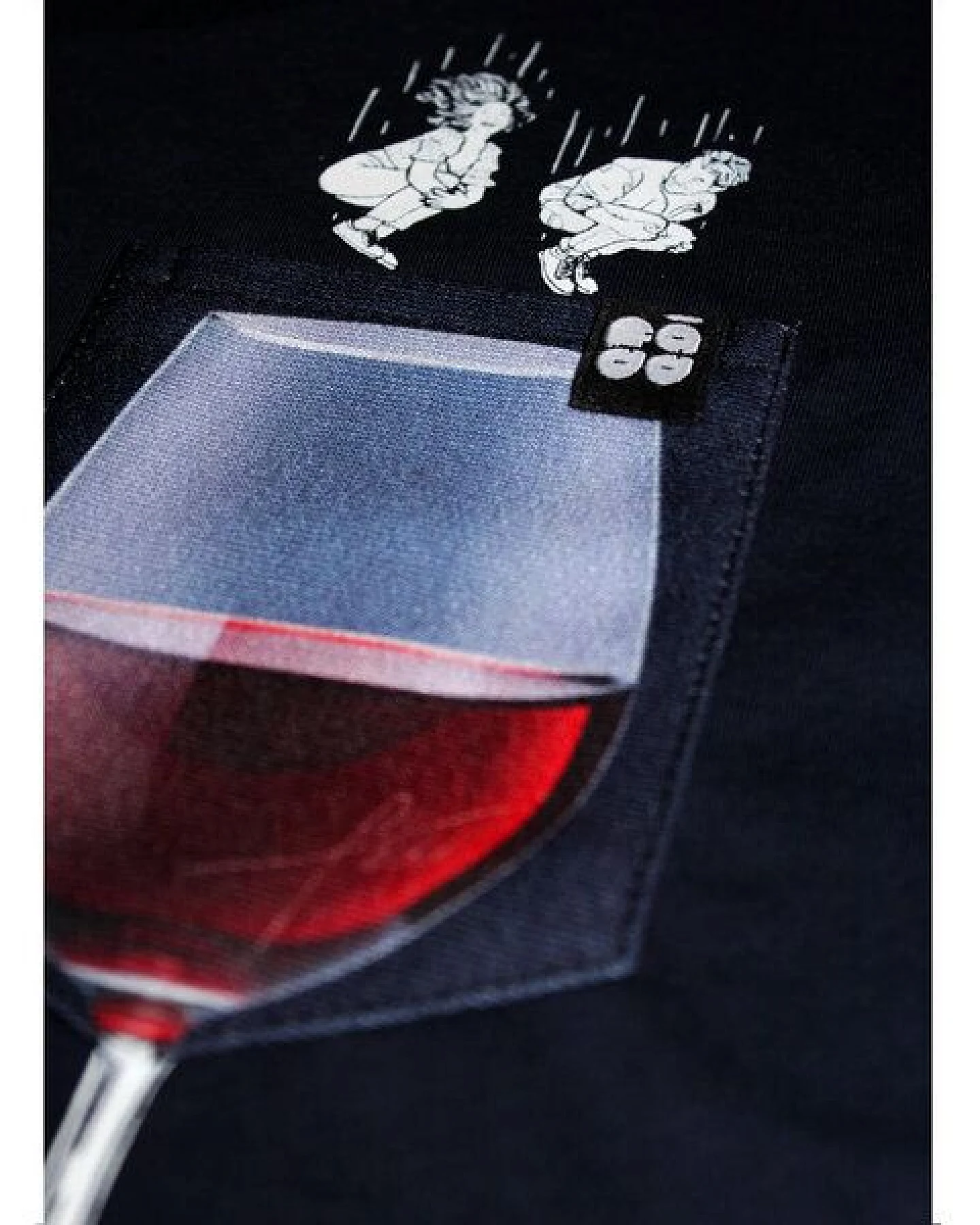 FÄDD Damen T-Shirt Rundhals aus Bio-Baumwolle "Rotwein BT" Navy Schwarz – Ansicht 4