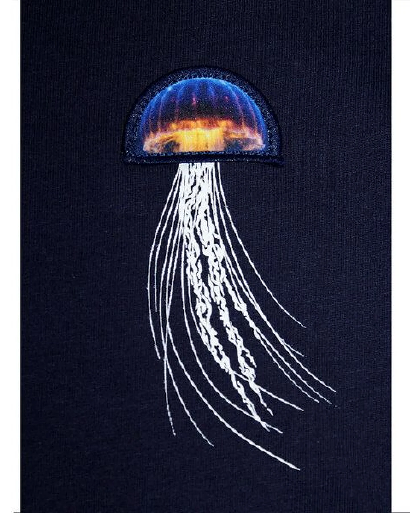 FÄDD Damen T-Shirt Rundhals aus Bio-Baumwolle "Kwalle PäP" Navy Blau – Ansicht 2