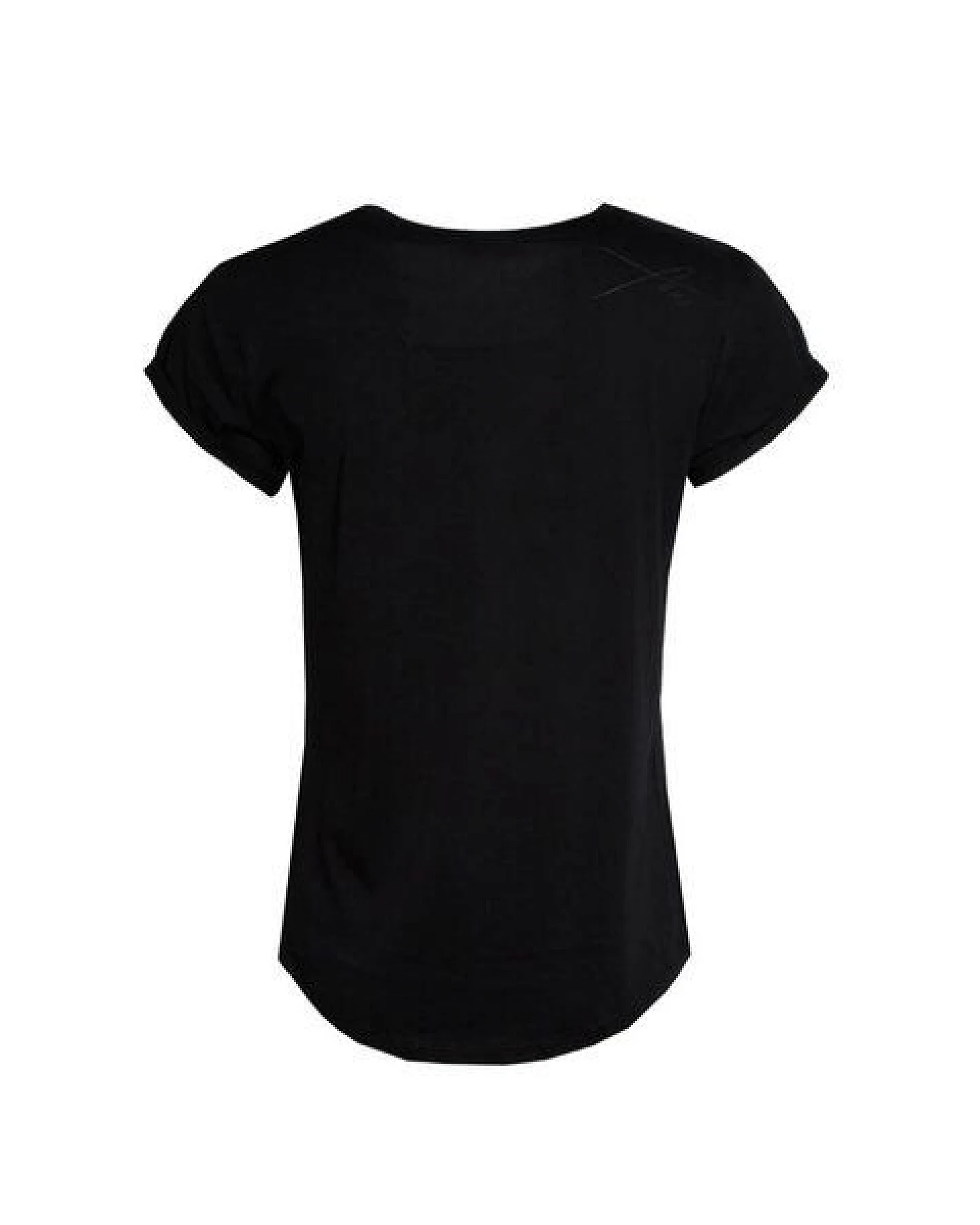 FÄDD Damen T-Shirt Rundhals aus Bio-Baumwolle "Bit Koi BT" Schwarz – Ansicht 3
