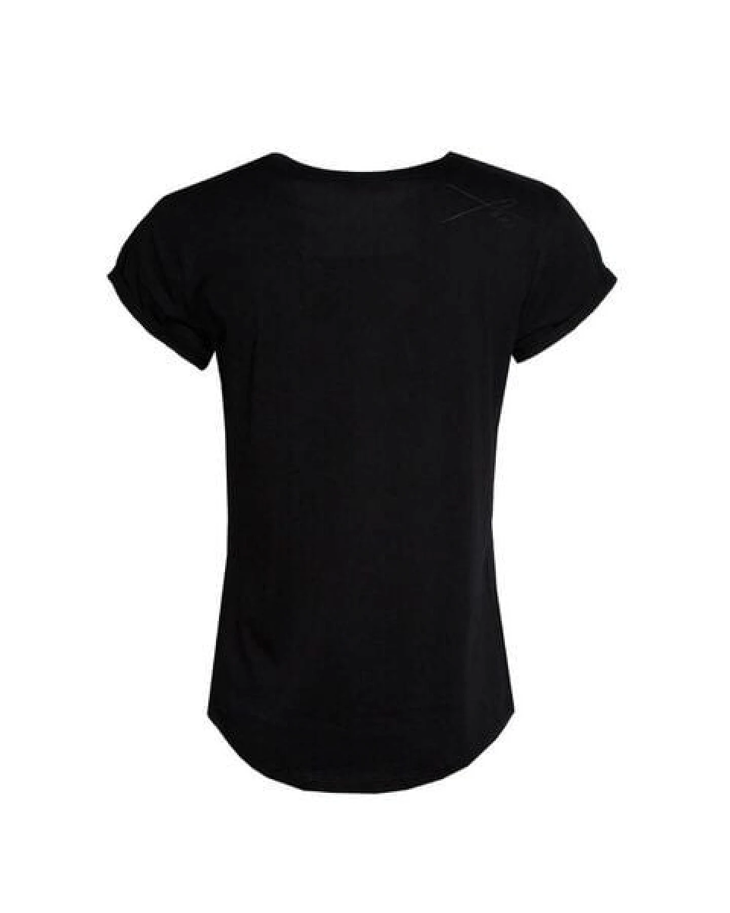 FÄDD Damen T-Shirt Rundhals aus Bio-Baumwolle "Bit Koi BT" Schwarz – Ansicht 3