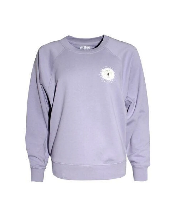 FÄDD Damen Sweatshirt Pullover aus Bio-Baumwolle "Vau PäP Bätwing" Lila