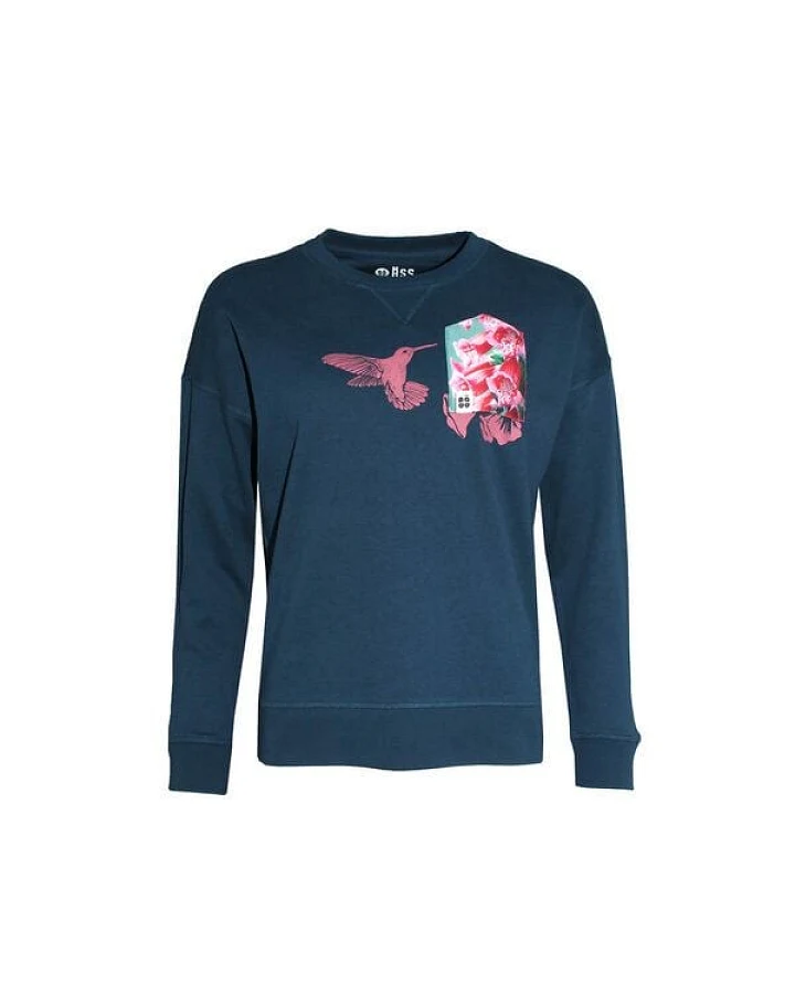 FÄDD Damen Sweatshirt Pullover aus Bio-Baumwolle "Kollidee BT" Blau