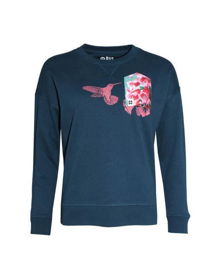 FÄDD Damen Sweatshirt Pullover aus Bio-Baumwolle "Kollidee BT" Blau