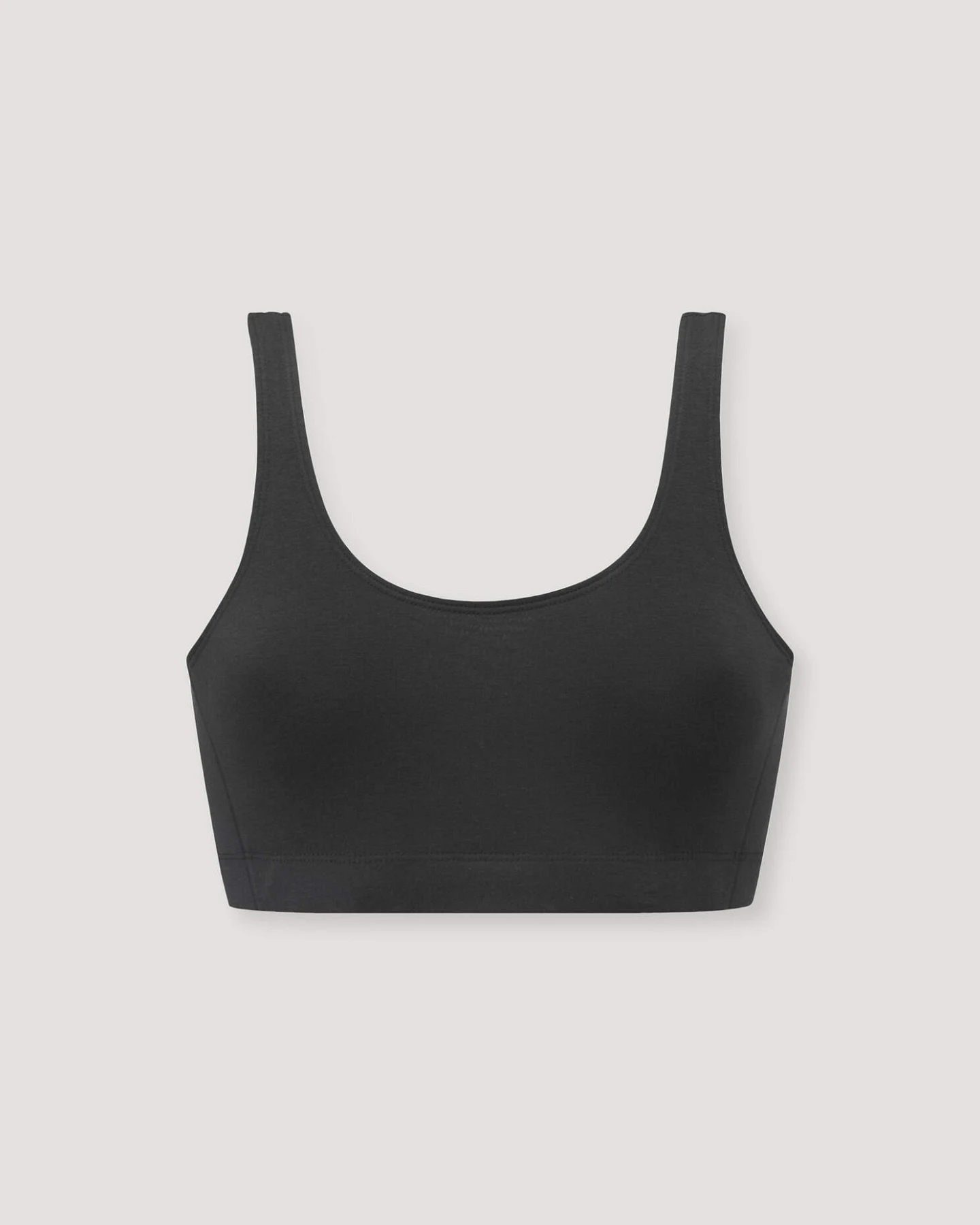 hessnatur Damen Bustier Softbund COTTON FEEL aus Bio-Baumwolle - schwarz - Größe 46 – Ansicht 3