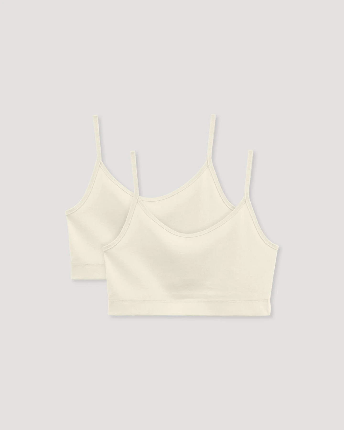 hessnatur Damen Bustier im 2er-Pack PURE COTTON aus Bio-Baumwolle - natur - Größe 40 – Ansicht 4