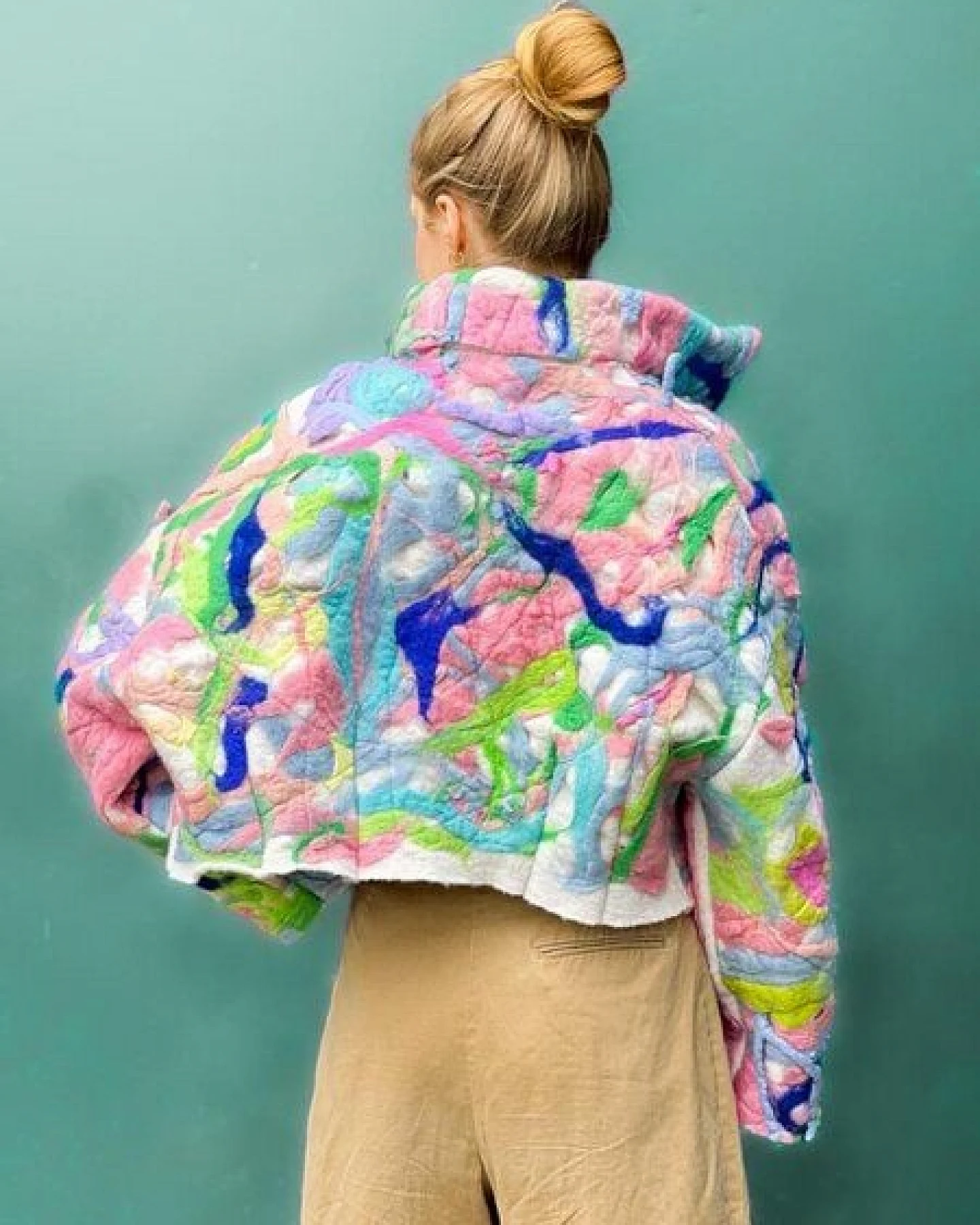 PANAPUFA Bomberjacke aus Wolle ABSTRACT – Ansicht 4