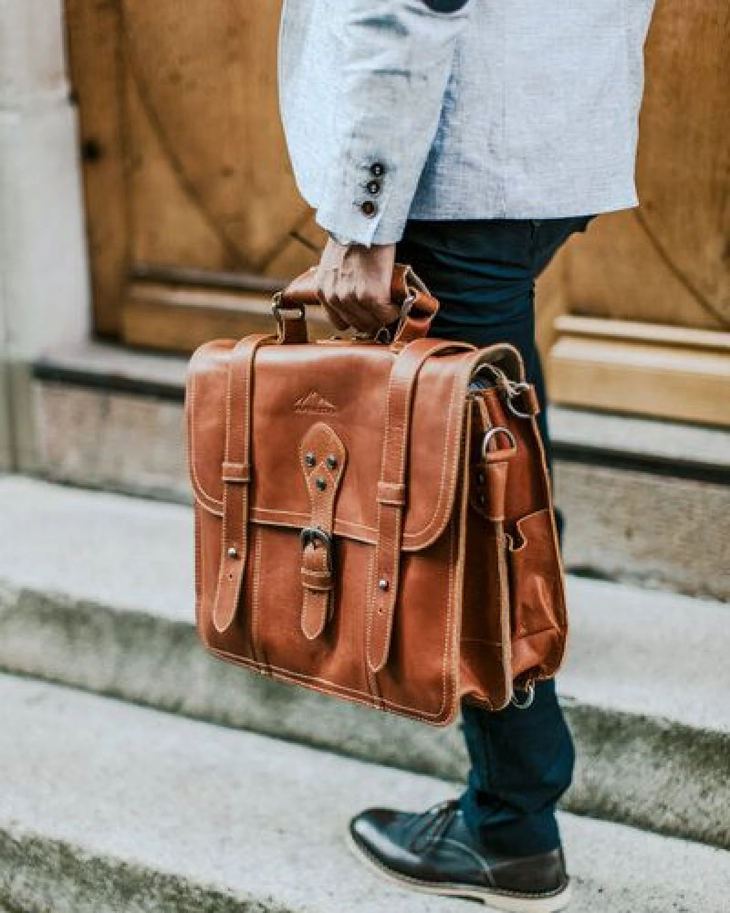 Alpenleder Messenger Bag BROOKS – Ansicht 2