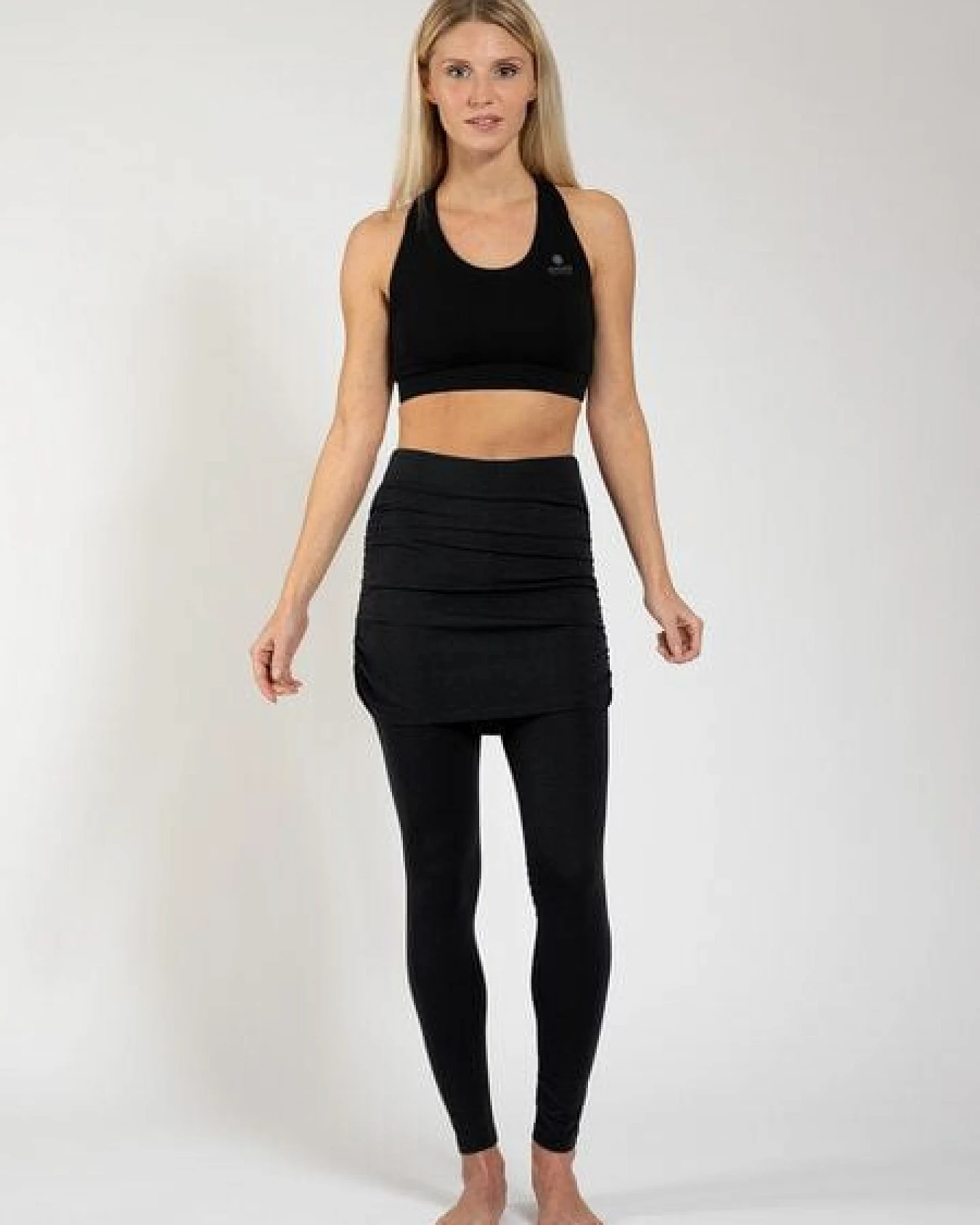 Magadi Yoga Leggings CARLA mit Rock, weiche Bio-Baumwolle – Ansicht 2