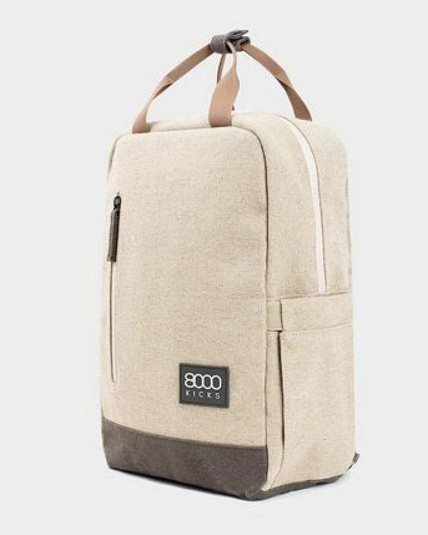 8000Kicks Kleiner Rucksack (Lite) – Schwarz, Beige & Grün, Dunkelgrün – Ansicht 4