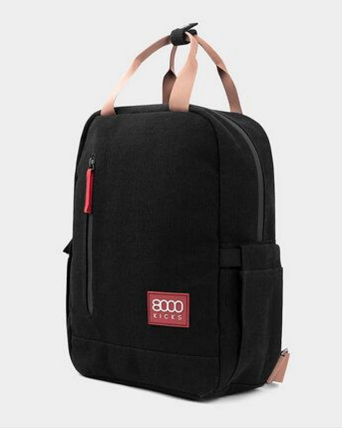 8000Kicks Kleiner Rucksack (Lite) – Schwarz, Beige & Grün, Dunkelgrün – Ansicht 2