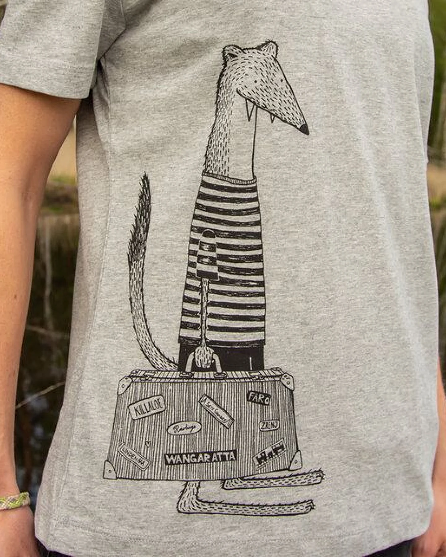 Cmig Damen T-Shirt Reise Wiesel – Ansicht 2