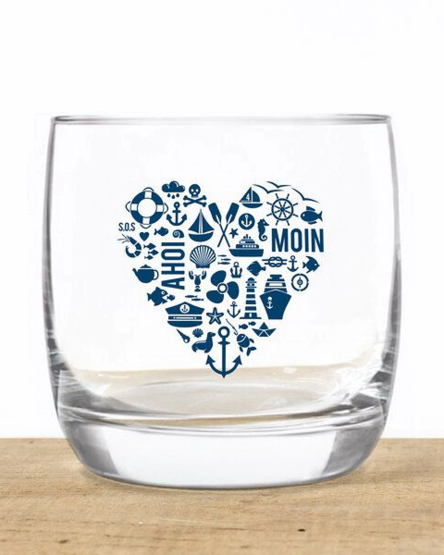Bow & Hummingbird Kristallglas, Whiskeyglas "Nordisch by Heart" made in EU – Ansicht 3